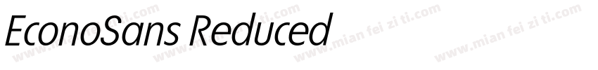 EconoSans Reduced字体转换